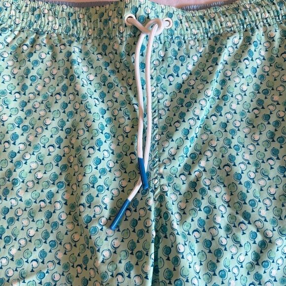 BONOBOS Men's Size MEDIUM Riviera Recycled Swim Trunks 7" Globetrotters Shorts - Picture 5 of 10